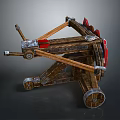 Modern Siege Car Siege Crossbow Bow 3d model