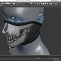 Mask Fashion Mask Fashion Mask Gangster Mask Shrewd Bandit Mask Headgear Balaclava Hat Low Face Low Number Low Model Simple Model Game Realistic 3d model
