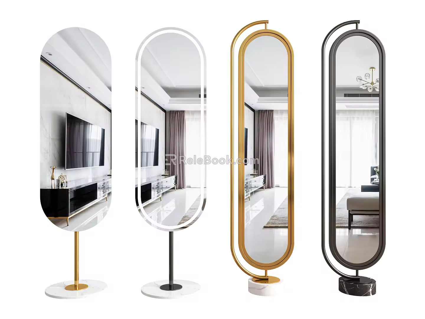 Decorative mirror Modern mirror 3d model