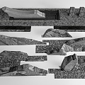 Modern landscape rubble pseudo rockery rockery rockery rockery rockery 3d model