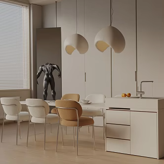 Modern table combination 3d model