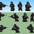 Characters Special Forces 3d model