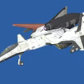 Fighter Jet Sleek White Camouflage Featuring Sharp Nose Cockpit And Twin Engines
