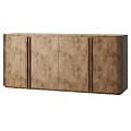 Elegant Natural Burl Wood Sideboard Cabinet For Entryway And Living Room Functional Storage Organization