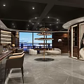 Hongdi Glasses Store Modern Entrance With Glass Doors Wooden Facade And Interior Display Area