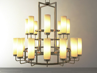 New Chinese Chandelier 3d model