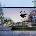 Exquisite Garden Landscape Design With Traditional Pavilion Water Features and Lush Greenery Surrounding Modern Building