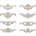 Intricate Decorative Carvings With Various Floral And Scroll Patterns 3d model