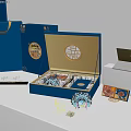 Chinese Style Mooncake Gift Box With Traditional Design And Festive Accessories