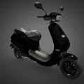 Ola Black Electric Scooter Modern Sleek Design With Headlight And Handlebars