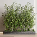 New Chinese Style Bamboo Landscape Combination 3d model
