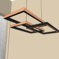 Modern Minimalist Chandelier Nordic Style Chandelier Mediterranean Style Chandelier Study Lamp Combination Dining Room Lamp 3d model