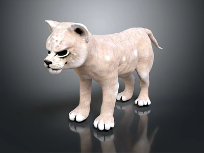 Realistic 3D Lion Cub Character Model With Detailed Fur And Expressive Face 3d model