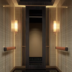 Modern elevator car 3d model
