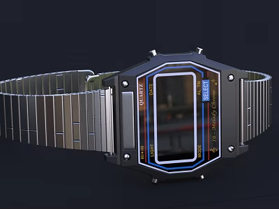 modern watch 3d model