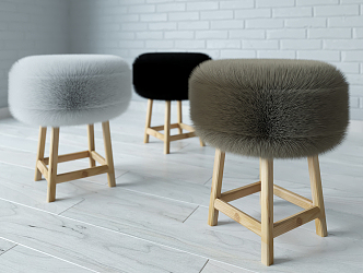 modern stool leisure chair 3d model