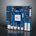 ARIA 10 FPGA Circuit Board With Electronic Components And Development Features