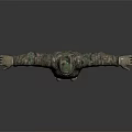 Tactical Human Character In Camouflage Uniform Helmet Goggles With Arms Outstretched