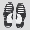 Black High Top Shoes with Red Collar Accents White Soles and Zipper Closure