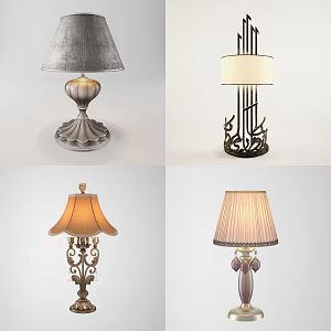 Jane European Special-shaped Table Lamp Table Lamp 3d model
