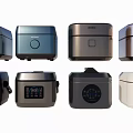 Kitchen Appliances Various Modern Rice Cookers With Digital Displays And Sleek Color Designs