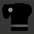 High Quality Digital SLR Camera Featuring Black Silhouette And Optical Lens