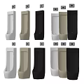 Modern Urinals In White Black And Beige Colors With Contemporary Wall Mounted Designs