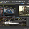 Vintage Railway Tank Car With Colorful Graffiti On Railway Track And Grass