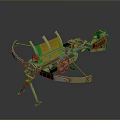 Crossbow Crossbow Crossbow Crossbow Mechanical Crossbow Shift Bow and Arrow Shoot Far Equipment Weapons High-tech Crossbow 3d model