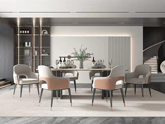 Modern Restaurant 3d model