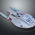 Modern Spaceship Starship Star Trek Spaceship Spaceship 3d model