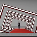 Event Entrance with Red Carpet and Framed Structure for 2018 SPIF Event