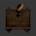 Intricate Carved Wooden Furniture Stand Featuring Square Top And Curved Decorative Element