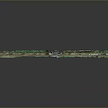 Ancient Stone Wall Scenery With Crenellated Tops Ruined Parts Green Plants And Historical Weathered Charm