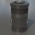 Cozy Heat Portable Heater With Two Control Knobs And Modern Gray Design 3d model