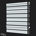 Layered White Decorative Molding Trim For Architectural Interior Design Use