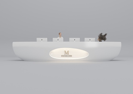 Modern reception bar 3d model