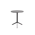Simple Modern Round Table With Gray Top And Black Tripod Legs 3d model