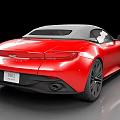 Red Sports Car With Sleek Aerodynamic Body Modern Front Lights And Black Wheels