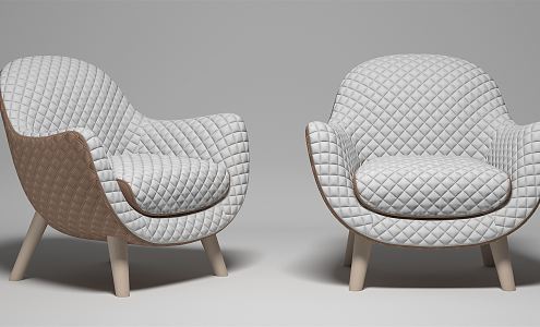 Modern Single Sofa Leisure Chair 3d model