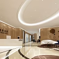 Elegant Modern Beauty Hair Salon Interior With Waiting Area Sofas Chairs Tables And Bright Lighting