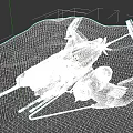 Warship Wreckage on Icy Surface in Frozen Landscape With Damaged Wings and Exposed Weaponry