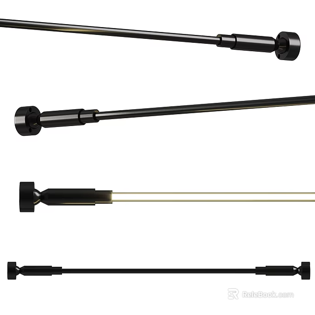 Modern Sleek Downlights and Spotlights with Black Design Various Models for Home Lighting 3d model 