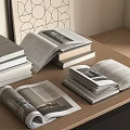 Modern Books 3d model