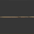 Curved Golden Scimitar Weapon With Green Accents And Reflection On Dark Background