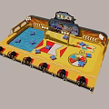 Square stall amusement equipment video game remote control toy car game machine remote control chariot 3d model