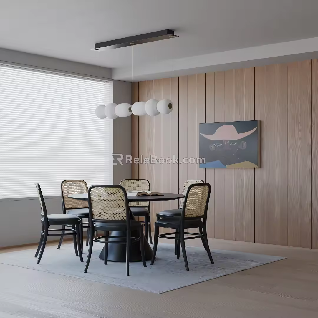 Modern table combination 3d model