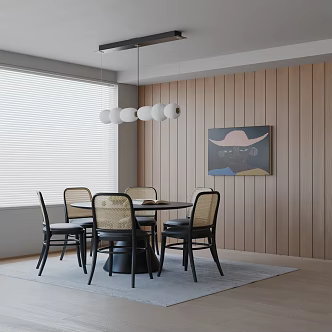 Modern table combination 3d model
