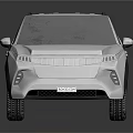 White Modern SUV With Stylish Front Grille Roof Rack And Black Wheels