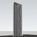 Modern High Rise Building Architectural Design With Twisted Exterior Facade